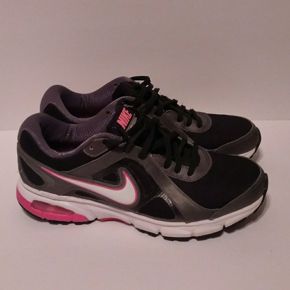 Pink and Black Nike Air